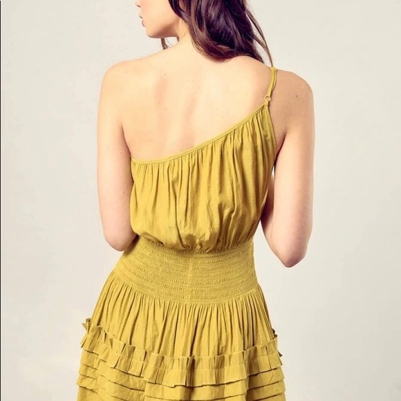 Mustard Seed One Shoulder Cami Dress NWT - Picture 2 of 7